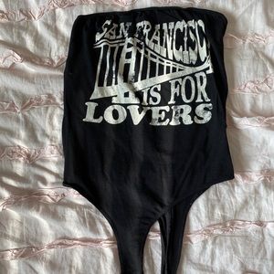 Fashion Nova Sleeveless Graphic Body Suit. NWOT.